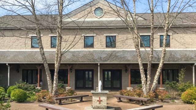 Bethlehem Monastery Bethlehem Monastery Renovation Project, Statue Courtyard View